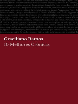 cover image of 10 Melhores Crônicas--Graciliano Ramos